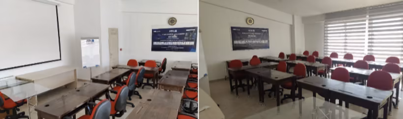 ATAQ Eğitim Salonu teras katındaki eğitim ve dinlenme alanı