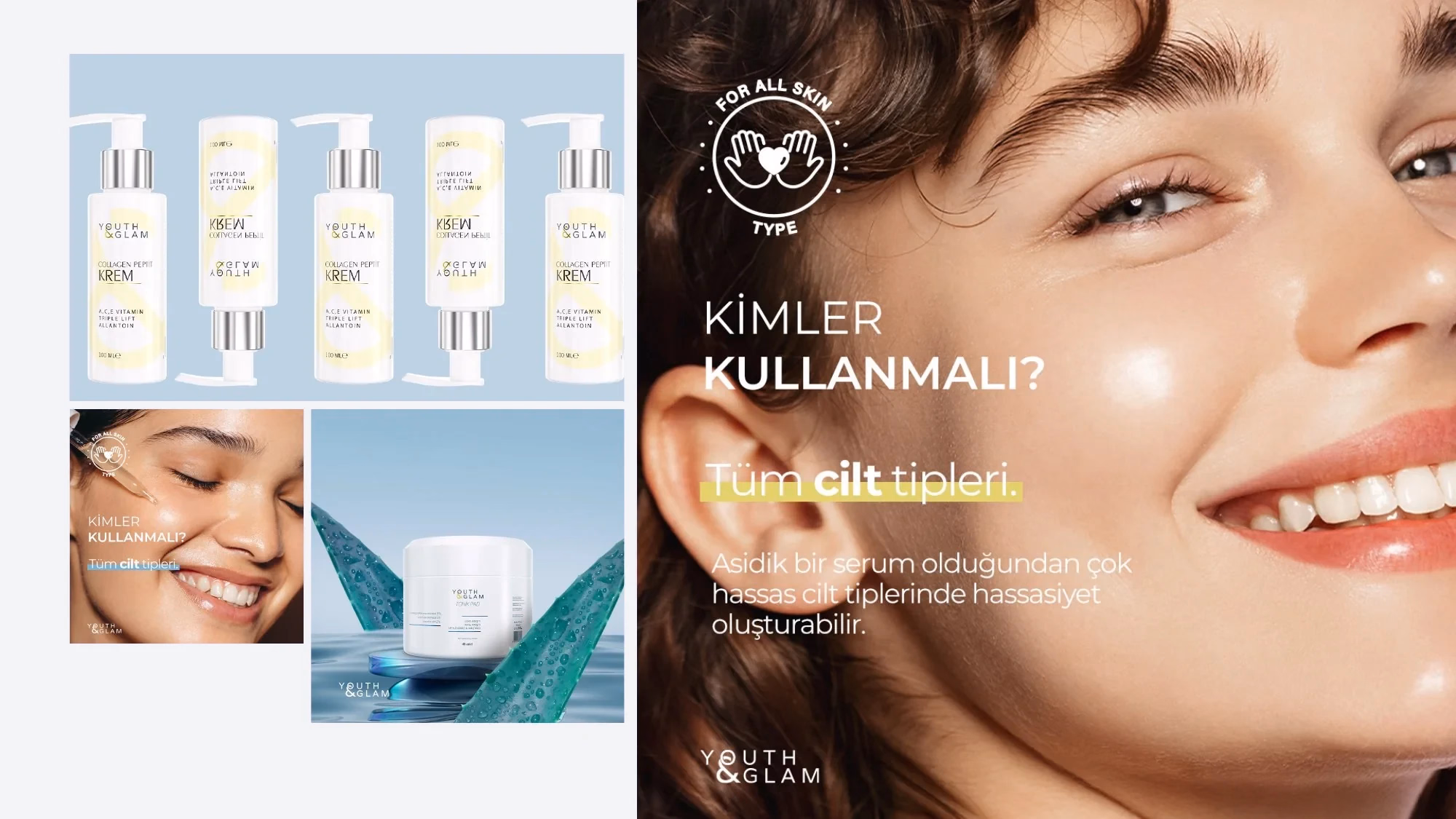 Jobs Studio portföyünden Youth ve Glam ürün ve model reklam çekimi